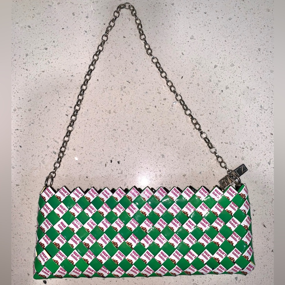 MITZ M&M Chocolate Wrapper Woven Shoulder Bag